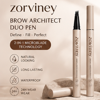 Zorviney® Brow Architect 2-in-1 Microblade Pen