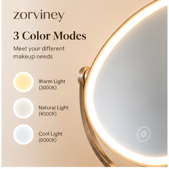 Zorviney® LumiGlow 360° LED Vanity Mirror