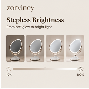 Zorviney® LumiGlow 360° LED Vanity Mirror