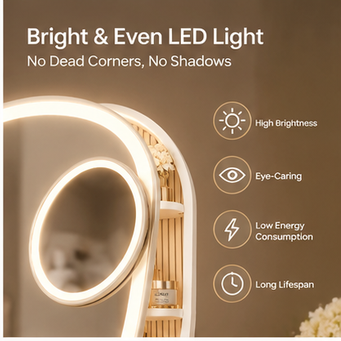 Zorviney® LumiPro 10X Smart Vanity Mirror