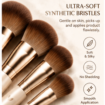 Zorviney® SilkenTouch Travel Makeup Brush Set