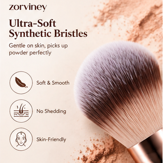 Zorviney® VelvetTouch Complete Makeup Brush Set