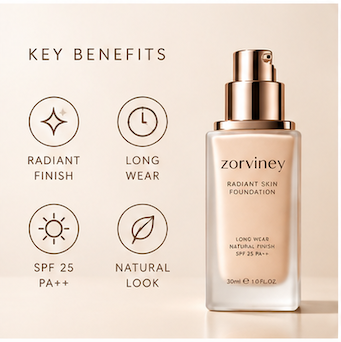 Zorviney® Radiant Skin Long-Wear Foundation