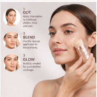Zorviney® GlowBlend Sponge Foundation