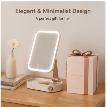 Zorviney® LumiFold Rechargeable LED Vanity Mirror