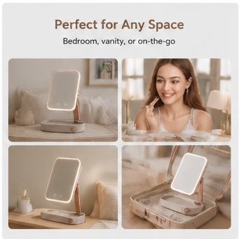 Zorviney® LumiFold Rechargeable LED Vanity Mirror