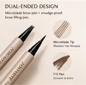 Zorviney® Brow Architect 2-in-1 Microblade Pen
